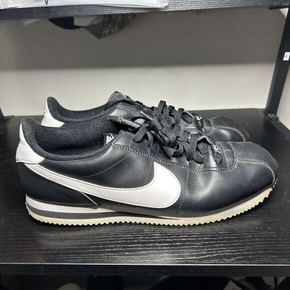 Nike Classic Cortez '72 Mens Size 13 Black Leather Athletic Sneaker 819719-012 - Picture 1 of 15